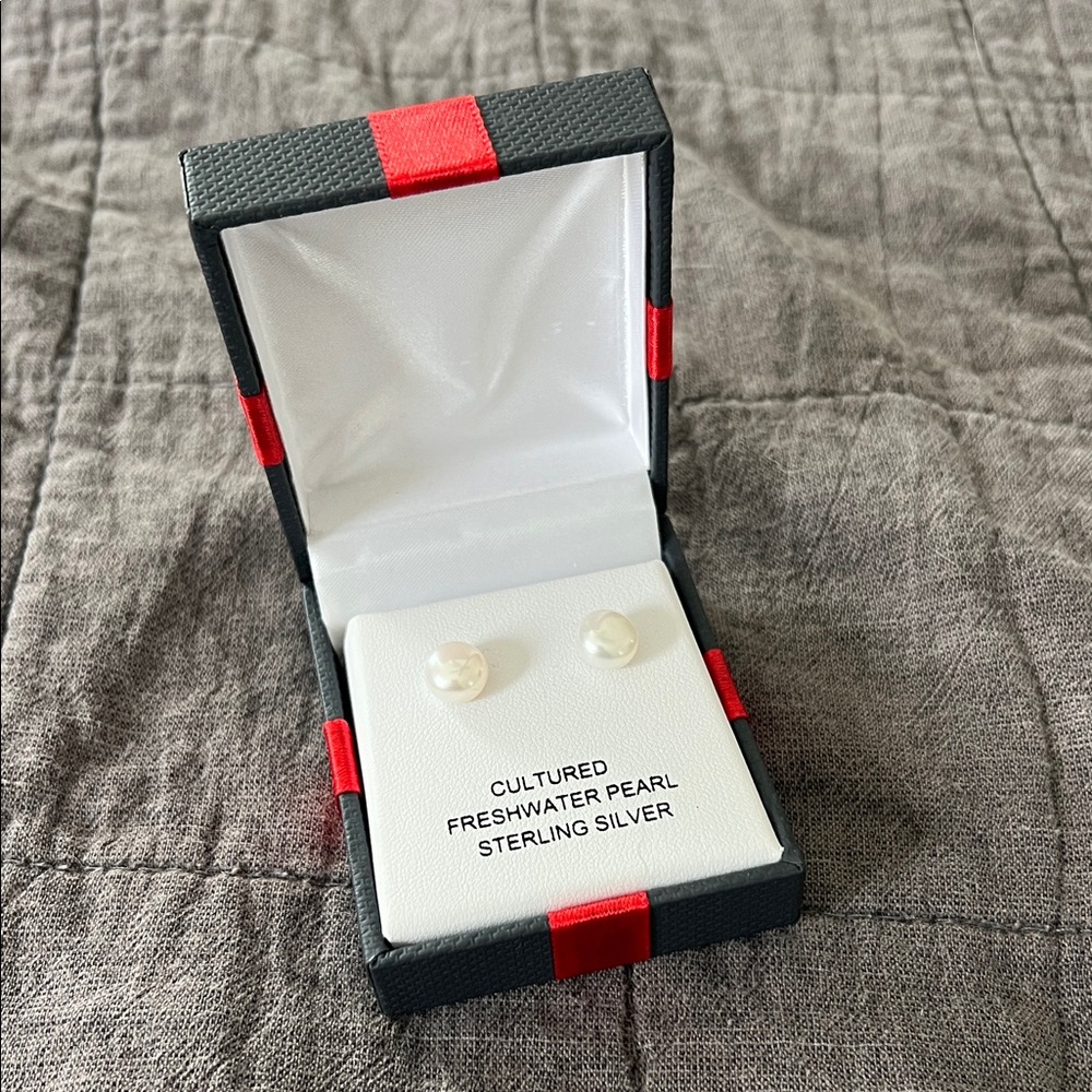 Pearl Sterling Silver Earrings